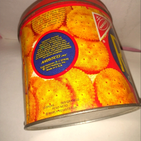 Vintage Ritz Crackers Tin dont be fooled by Rep - Picture 3 of 6
